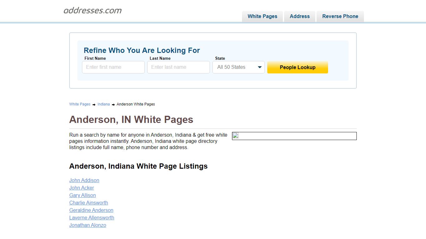 White Pages - Find People In | Addresses